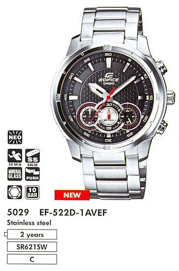 CASIO "EDIFICE" EF-522D-1A